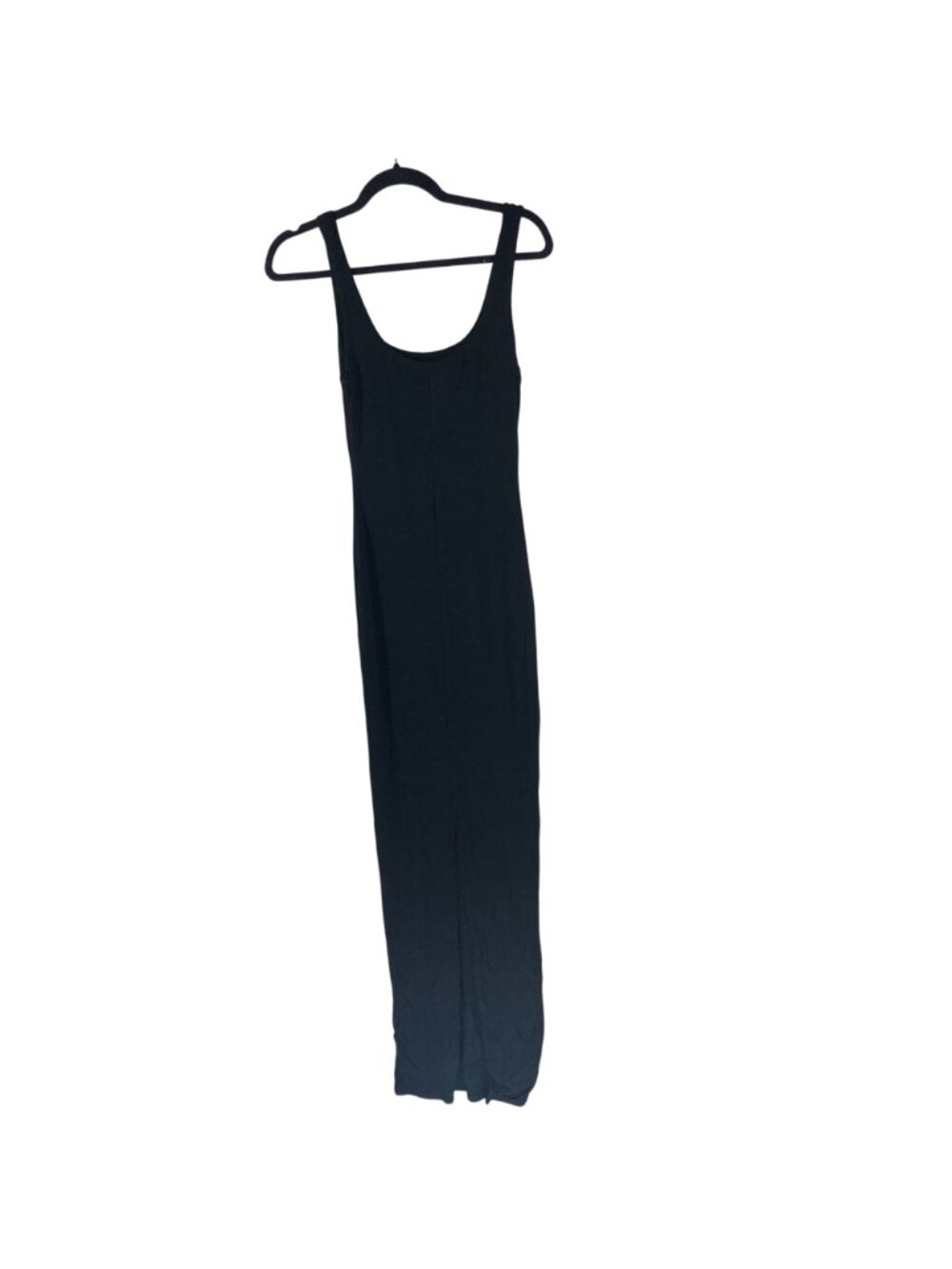 Naked Wardrobe Tank Maxi Dress Ribbed Sleeveless Stretch Black L - Picture 2 of 5